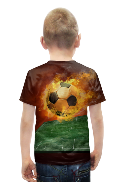 Заказать детскую футболку в Москве. Футболка с полной запечаткой для мальчиков Футбол от kenny - готовые дизайны и нанесение принтов.