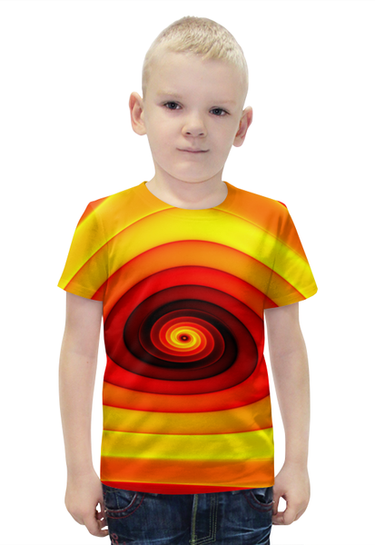 Заказать детскую футболку в Москве. Футболка с полной запечаткой для мальчиков Абстракт от PrintArtist - готовые дизайны и нанесение принтов.