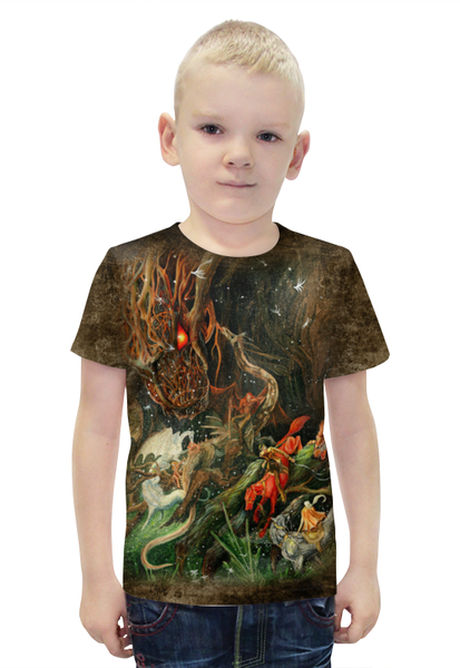 Заказать детскую футболку в Москве. Футболка с полной запечаткой для мальчиков Сумрак Волшебной Рощи от hontor - готовые дизайны и нанесение принтов.