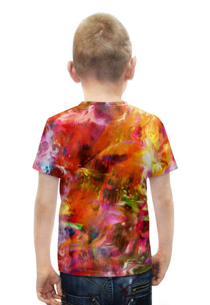 Заказать детскую футболку в Москве. Футболка с полной запечаткой для мальчиков Разноцветные краски от THE_NISE  - готовые дизайны и нанесение принтов.