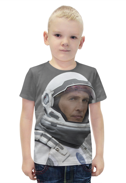 Заказать детскую футболку в Москве. Футболка с полной запечаткой для мальчиков Макконахи от skynatural - готовые дизайны и нанесение принтов.