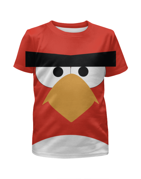 Заказать детскую футболку в Москве. Футболка с полной запечаткой для мальчиков Angry Birds от game-fan - готовые дизайны и нанесение принтов.
