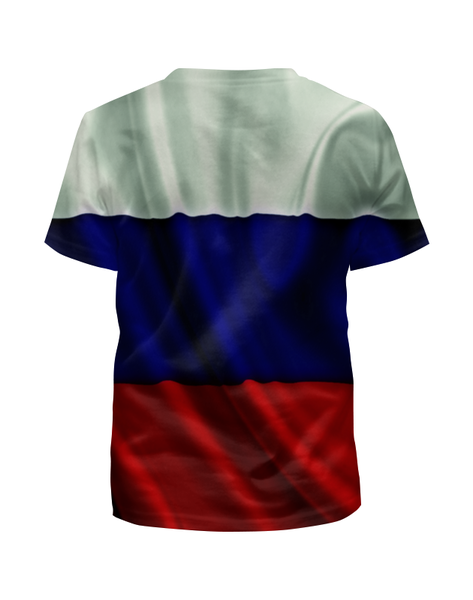 Заказать детскую футболку в Москве. Футболка с полной запечаткой для мальчиков Триколор от THE_NISE  - готовые дизайны и нанесение принтов.