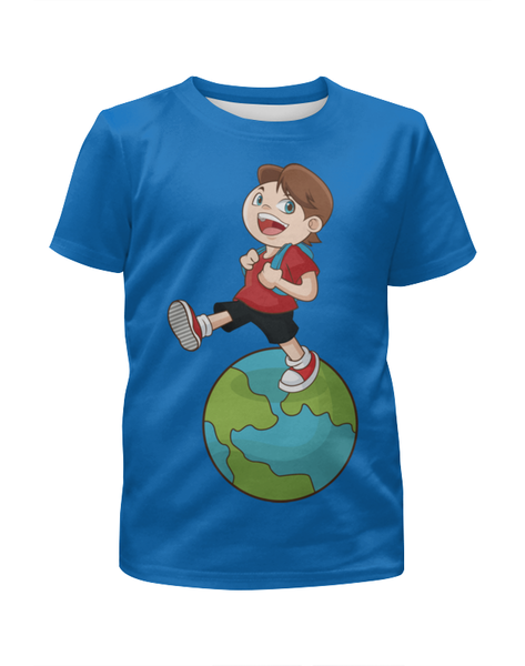 Заказать детскую футболку в Москве. Футболка с полной запечаткой для мальчиков Школа от Ирина - готовые дизайны и нанесение принтов.