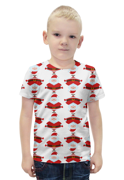 Заказать детскую футболку в Москве. Футболка с полной запечаткой для мальчиков дед мороз от THE_NISE  - готовые дизайны и нанесение принтов.
