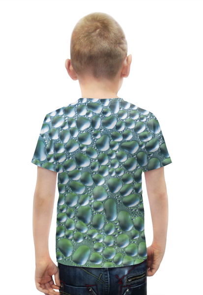 Заказать детскую футболку в Москве. Футболка с полной запечаткой для мальчиков Капли от THE_NISE  - готовые дизайны и нанесение принтов.