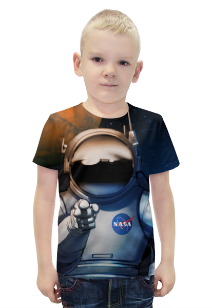 Заказать детскую футболку в Москве. Футболка с полной запечаткой для мальчиков We need you! от The Spaceway  - готовые дизайны и нанесение принтов.