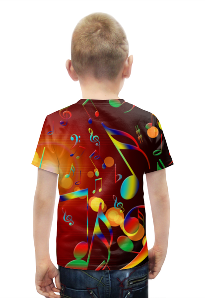 Заказать детскую футболку в Москве. Футболка с полной запечаткой для мальчиков Мелодия от THE_NISE  - готовые дизайны и нанесение принтов.