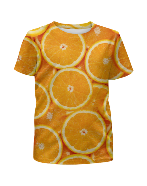 Заказать детскую футболку в Москве. Футболка с полной запечаткой для мальчиков ORANGE от CoolDesign - готовые дизайны и нанесение принтов.