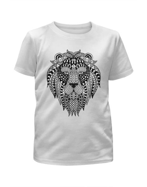 Заказать детскую футболку в Москве. Футболка с полной запечаткой для мальчиков Этнический лев от nadegda - готовые дизайны и нанесение принтов.