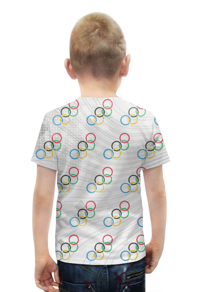 Заказать детскую футболку в Москве. Футболка с полной запечаткой для мальчиков Olympic Bear Misha 1980 от balden - готовые дизайны и нанесение принтов.
