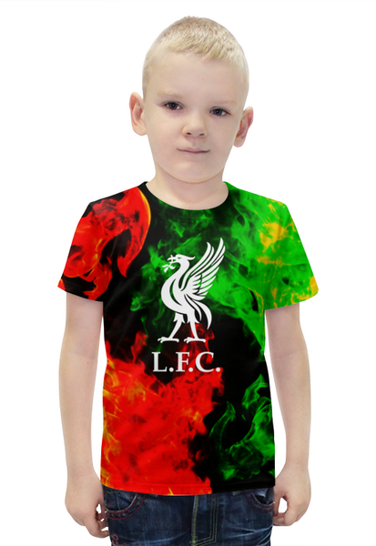 Заказать детскую футболку в Москве. Футболка с полной запечаткой для мальчиков Liverpool от THE_NISE  - готовые дизайны и нанесение принтов.