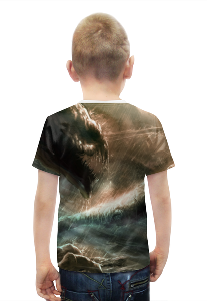 Заказать детскую футболку в Москве. Футболка с полной запечаткой для мальчиков Riddik- " Чёрная дыра" от margo23 - готовые дизайны и нанесение принтов.