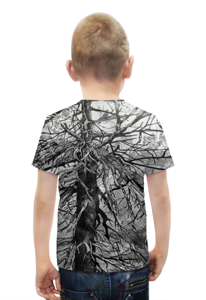 Заказать детскую футболку в Москве. Футболка с полной запечаткой для мальчиков "Старое дерево" от Максим Кашин - готовые дизайны и нанесение принтов.