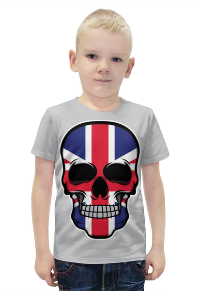 Заказать детскую футболку в Москве. Футболка с полной запечаткой для мальчиков Череп от acidhouses - готовые дизайны и нанесение принтов.