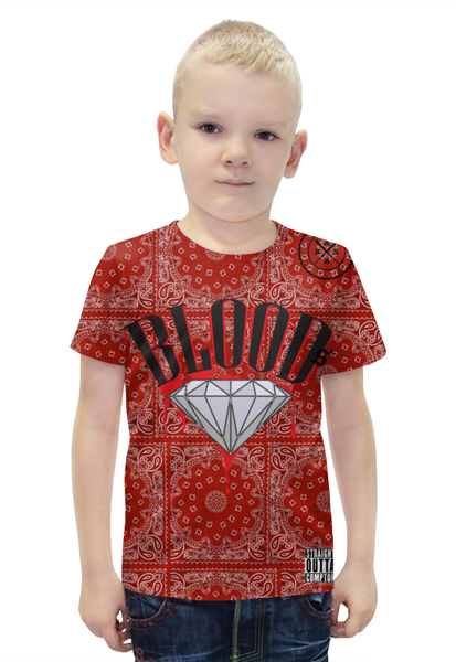 Заказать детскую футболку в Москве. Футболка с полной запечаткой для мальчиков Gang Bloods_ARSBoyz от ARSBOYZ BRAND - готовые дизайны и нанесение принтов.