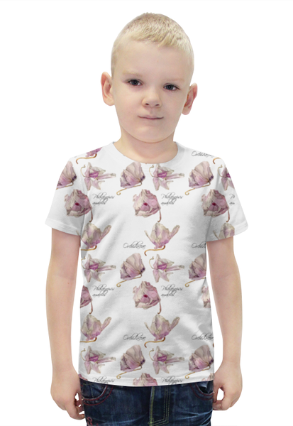 Заказать детскую футболку в Москве. Футболка с полной запечаткой для мальчиков орхидея высушеная Phalaenopsis от okonit - готовые дизайны и нанесение принтов.