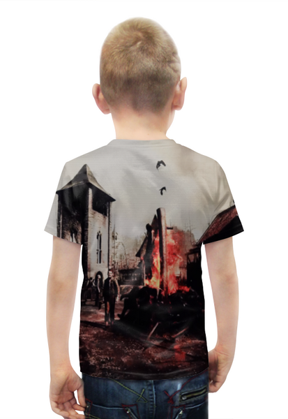 Заказать детскую футболку в Москве. Футболка с полной запечаткой для мальчиков Resident Evil 4 от  PRO_DESIGN - готовые дизайны и нанесение принтов.