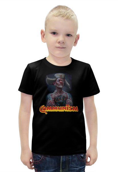 Заказать детскую футболку в Москве. Футболка с полной запечаткой для мальчиков Коммунизм от Leichenwagen - готовые дизайны и нанесение принтов.