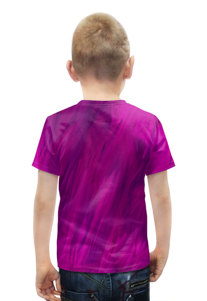 Заказать детскую футболку в Москве. Футболка с полной запечаткой для мальчиков Фиолетовый от THE_NISE  - готовые дизайны и нанесение принтов.