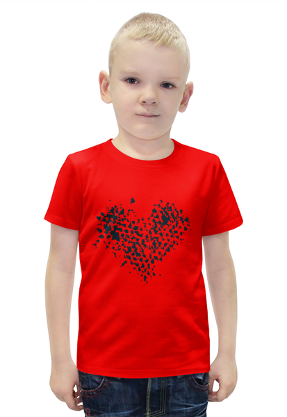 Заказать детскую футболку в Москве. Футболка с полной запечаткой для мальчиков сердце от THE_NISE  - готовые дизайны и нанесение принтов.
