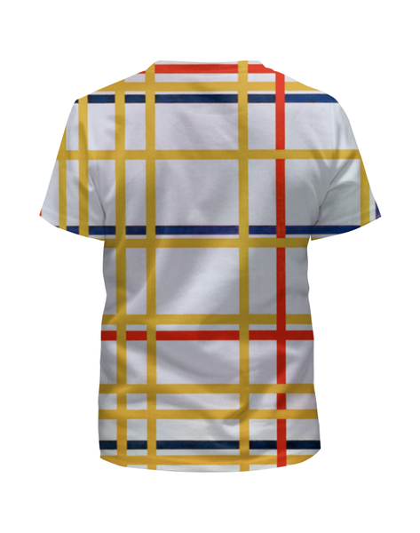 Заказать детскую футболку в Москве. Футболка с полной запечаткой для мальчиков Нью-Йорк 1 (Питер Мондриан) от trend - готовые дизайны и нанесение принтов.