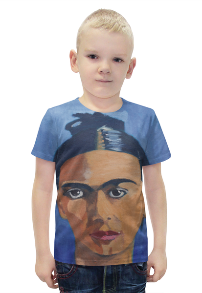 Заказать детскую футболку в Москве. Футболка с полной запечаткой для мальчиков Фрида от PolinaPo - готовые дизайны и нанесение принтов.