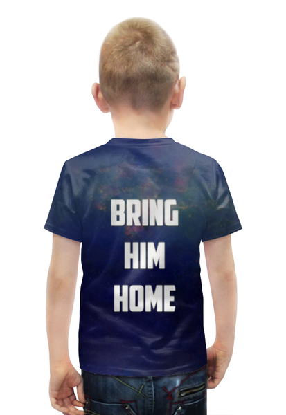 Заказать детскую футболку в Москве. Футболка с полной запечаткой для мальчиков Марсианин от ecoego - готовые дизайны и нанесение принтов.