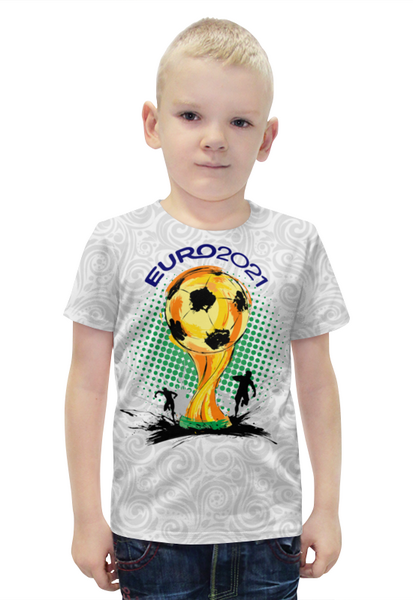 Заказать детскую футболку в Москве. Футболка с полной запечаткой для мальчиков ✪ЕВРО-2021✪ от balden - готовые дизайны и нанесение принтов.
