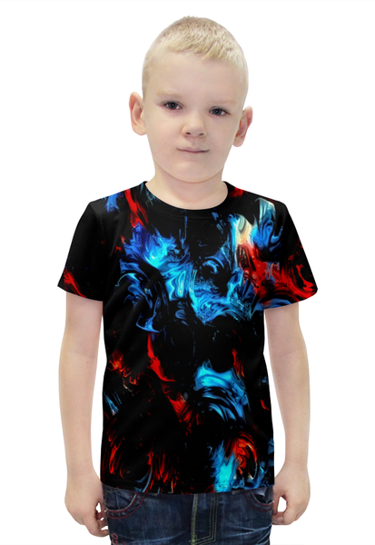 Заказать детскую футболку в Москве. Футболка с полной запечаткой для мальчиков Смесь цветов от THE_NISE  - готовые дизайны и нанесение принтов.
