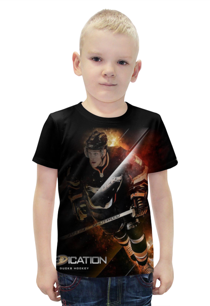Заказать детскую футболку в Москве. Футболка с полной запечаткой для мальчиков Хоккей / Hockey от aleks_say - готовые дизайны и нанесение принтов.