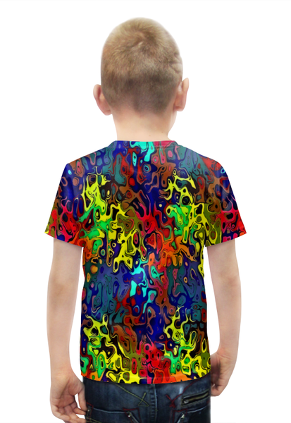 Заказать детскую футболку в Москве. Футболка с полной запечаткой для мальчиков Пятна краски от THE_NISE  - готовые дизайны и нанесение принтов.