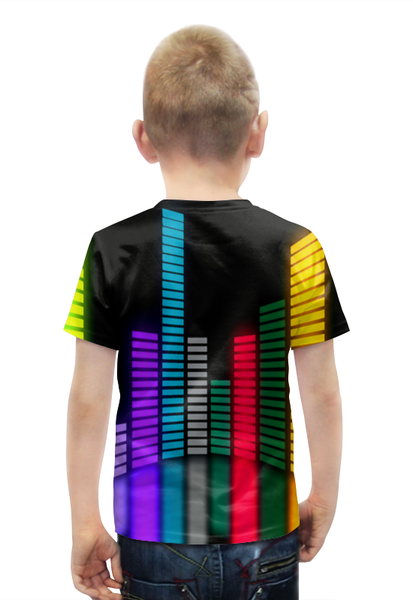 Заказать детскую футболку в Москве. Футболка с полной запечаткой для мальчиков Music от THE_NISE  - готовые дизайны и нанесение принтов.