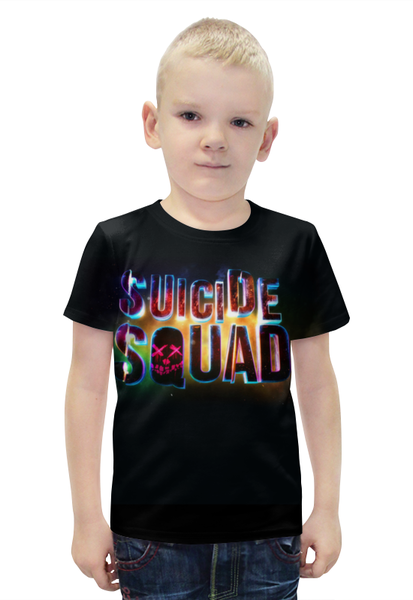 Заказать детскую футболку в Москве. Футболка с полной запечаткой для мальчиков Suicide Squad  от ПРИНТЫ ПЕЧАТЬ  - готовые дизайны и нанесение принтов.