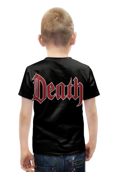 Заказать детскую футболку в Москве. Футболка с полной запечаткой для мальчиков Death Art от Leichenwagen - готовые дизайны и нанесение принтов.