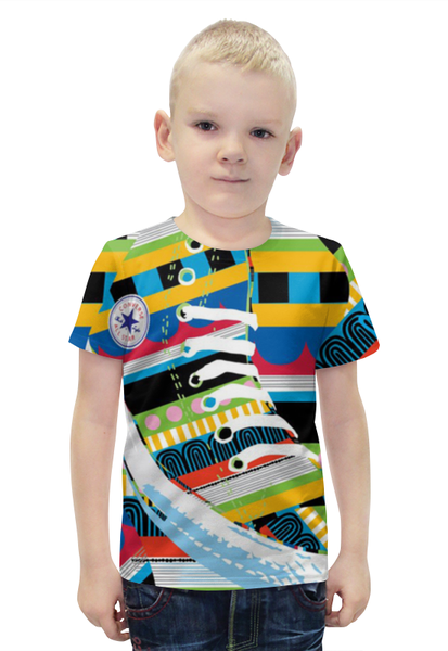 Заказать детскую футболку в Москве. Футболка с полной запечаткой для мальчиков Абстракция  от ПРИНТЫ ПЕЧАТЬ  - готовые дизайны и нанесение принтов.