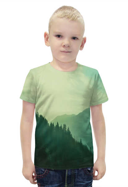 Заказать детскую футболку в Москве. Футболка с полной запечаткой для мальчиков Пейзаж от THE_NISE  - готовые дизайны и нанесение принтов.