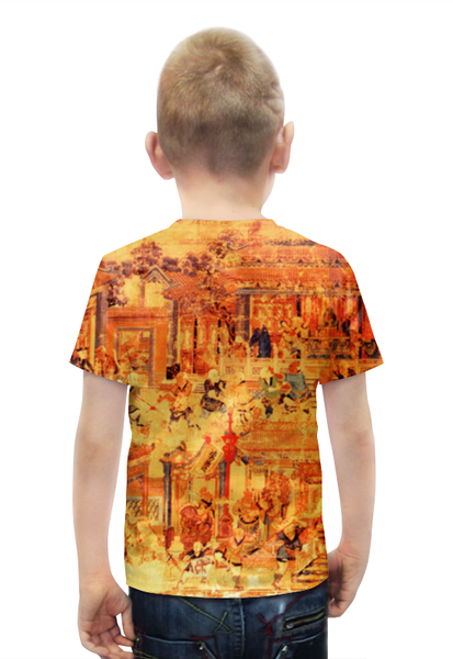 Заказать детскую футболку в Москве. Футболка с полной запечаткой для мальчиков Шаолинь от Kung Fu  - готовые дизайны и нанесение принтов.