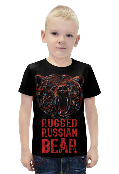 Заказать детскую футболку в Москве. Футболка с полной запечаткой для мальчиков Animal Art от Leichenwagen - готовые дизайны и нанесение принтов.