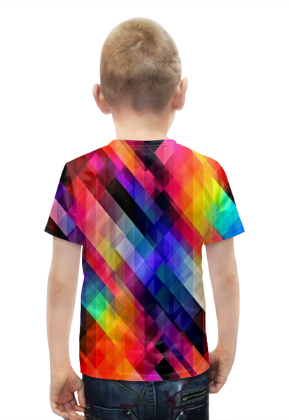 Заказать детскую футболку в Москве. Футболка с полной запечаткой для мальчиков Цветные узоры от THE_NISE  - готовые дизайны и нанесение принтов.