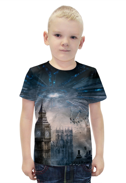 Заказать детскую футболку в Москве. Футболка с полной запечаткой для мальчиков Лондон от tami.fox@mail.ru - готовые дизайны и нанесение принтов.