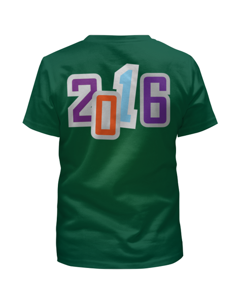 Заказать детскую футболку в Москве. Футболка с полной запечаткой для мальчиков Happy New Year 2016! от Raven - готовые дизайны и нанесение принтов.