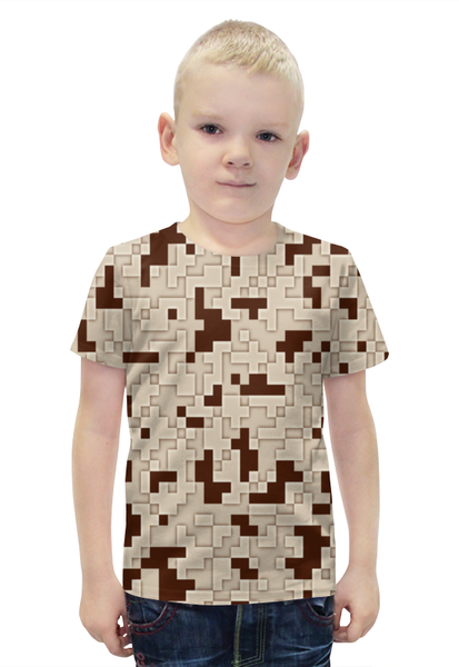 Заказать детскую футболку в Москве. Футболка с полной запечаткой для мальчиков Pixel Retro от THE_NISE  - готовые дизайны и нанесение принтов.