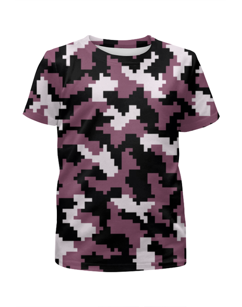 Заказать детскую футболку в Москве. Футболка с полной запечаткой для мальчиков camouflage Pixel от THE_NISE  - готовые дизайны и нанесение принтов.
