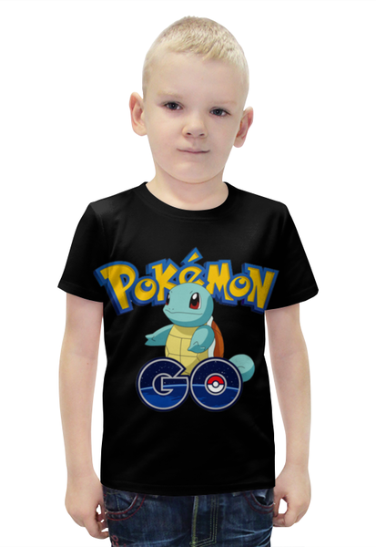 Заказать детскую футболку в Москве. Футболка с полной запечаткой для мальчиков Pokemon Go  от ПРИНТЫ ПЕЧАТЬ  - готовые дизайны и нанесение принтов.