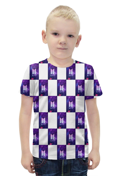 Заказать детскую футболку в Москве. Футболка с полной запечаткой для мальчиков K-POP от queen  - готовые дизайны и нанесение принтов.