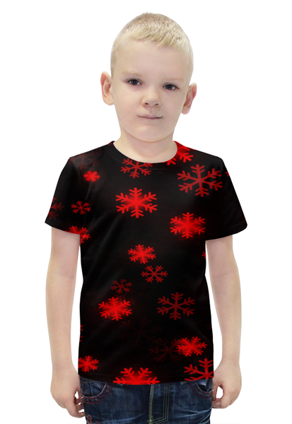 Заказать детскую футболку в Москве. Футболка с полной запечаткой для мальчиков Новый год от THE_NISE  - готовые дизайны и нанесение принтов.
