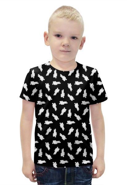 Заказать детскую футболку в Москве. Футболка с полной запечаткой для мальчиков Billie Eilish от DESIGNER   - готовые дизайны и нанесение принтов.