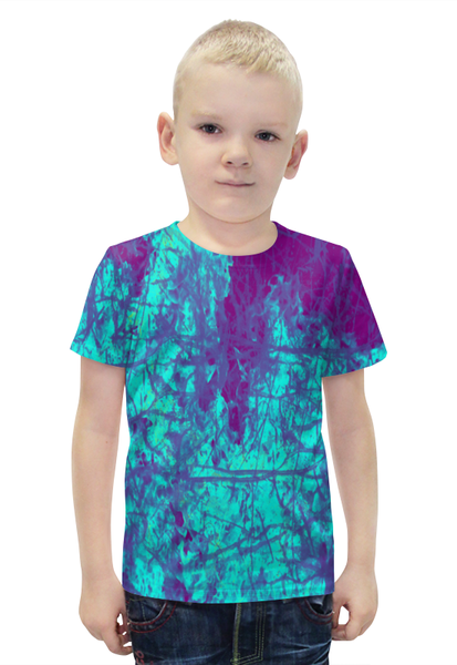 Заказать детскую футболку в Москве. Футболка с полной запечаткой для мальчиков Краски от THE_NISE  - готовые дизайны и нанесение принтов.