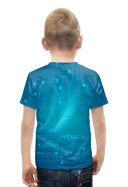 Заказать детскую футболку в Москве. Футболка с полной запечаткой для мальчиков Технология от THE_NISE  - готовые дизайны и нанесение принтов.